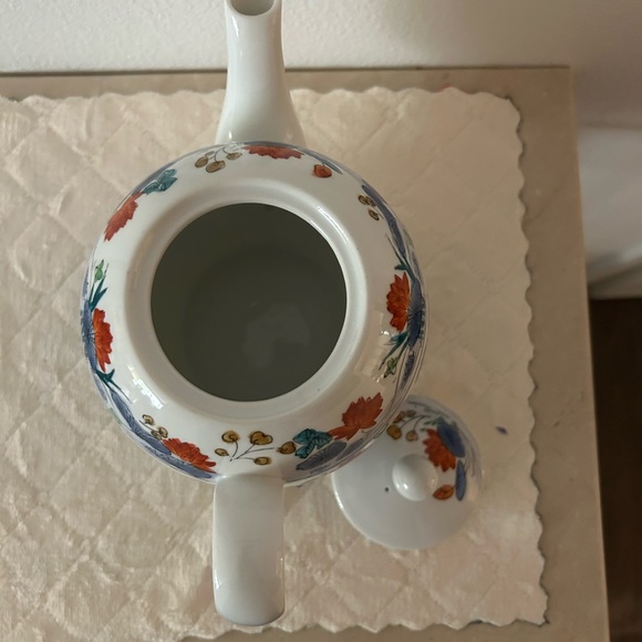 Vintage Hand Painted Lotus design William Sonoma tea pot. - Picture 6 of 8